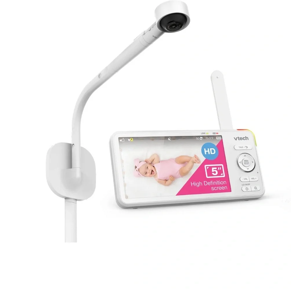 Brand New VTech White Over-the-Crib Smart HD Video Monitor WiFi, and nightlight